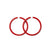 Red hoop earrings for women - Add a touch of class with Carmen Sol hoop earrings