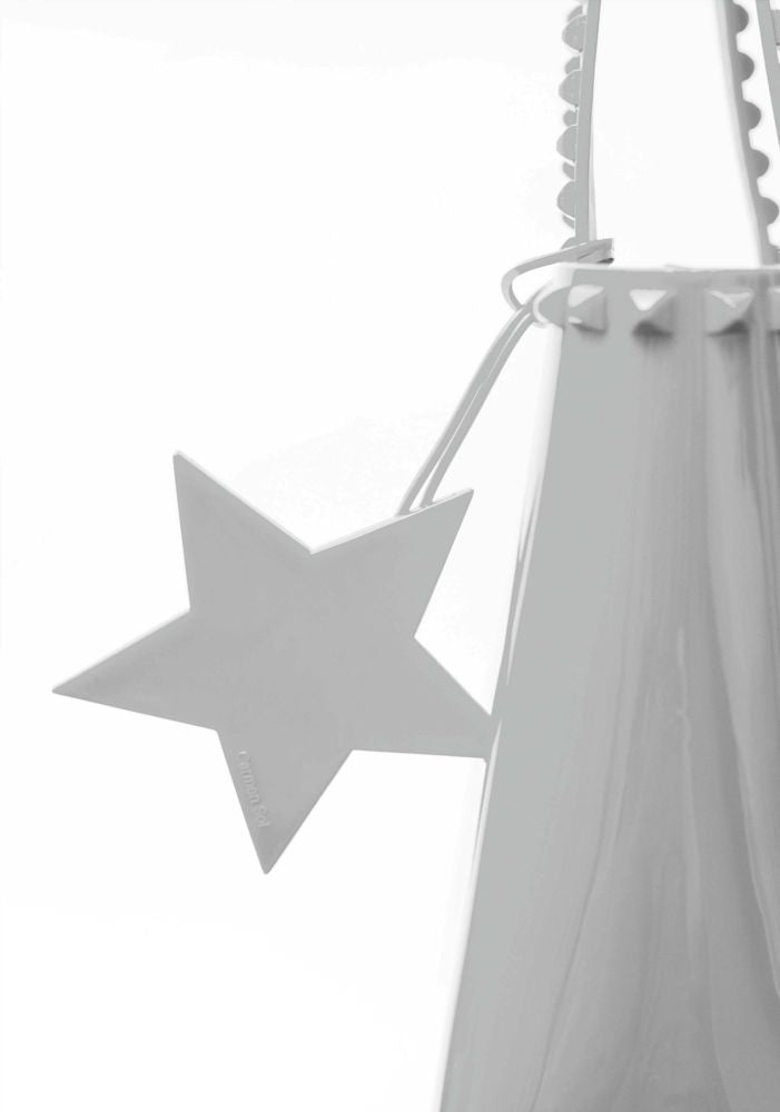 Carmen Sol Stella Grande white star shaped jelly bag charms